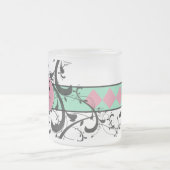 Mit Monogramm personalisiertes extravagantes Mattglastasse (Mittel)