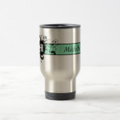 Mit Monogramm personalisiertes extravagantes Reisebecher (Mittel)
