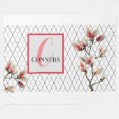 Mit Monogramm Personalisiertes Fleece Blanket (Vorderseite (Horizontal))