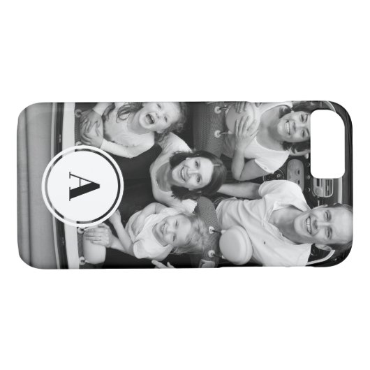 Mit Monogramm Personalisiertes Foto - klassisches Case-Mate iPhone Hülle (Rückseite (Horizontal))