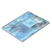 Mit Monogramm Personalisiertes Notebook Notizblock (Linke Seite)