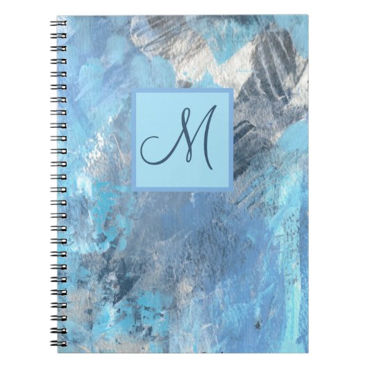 Mit Monogramm Personalisiertes Notebook Notizblock (Vorderseite)