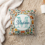 Mit Monogramm personalisiertes Regenbogenkissen Kissen (Decke)