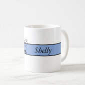 Mit Monogramm personalisiertes viktorianisches Kaffeetasse (VorderseiteRechts)