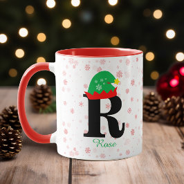Mit Monogramm Personalisierung mit Name Red Family Tasse