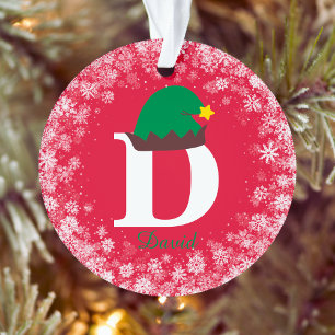 Mit Monogramm Personalisierung mit Namensnachname Ornament
