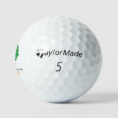 Mit Monogramm peruanischer Flaggenball, Peru-Golfb Golfball (Logo)