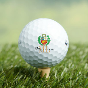 Mit Monogramm peruanischer Flaggenball, Peru-Golfb Golfball