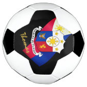 Mit Monogramm philippinische Flagge Fußball (Gedreht)