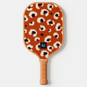 Mit Monogramm Pickleball-Paddel aus feinem Leopard Pickleball Schläger (Vorderseite)