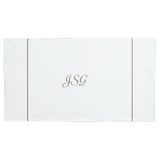 Mit Monogramm Pillowcase Kissenbezug (Vorderseite)