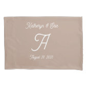 Mit Monogramm Pillowcase Kissenbezug (Vorderseite)