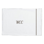 mit Monogramm Pillowcase Kissenbezug (Rückseite)