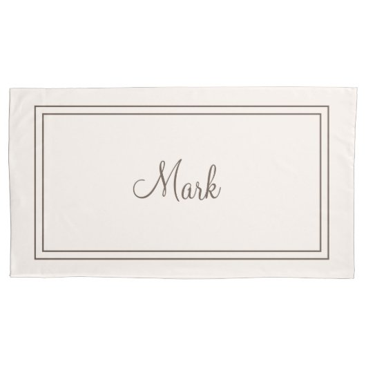 Mit Monogramm Pillowcases Kissenbezug (Vorderseite-Links)