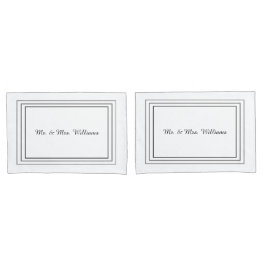 Mit Monogramm Pillowfälle Kissenbezug