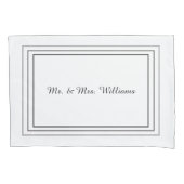 Mit Monogramm Pillowfälle Kissenbezug (Vorderseite-Links)