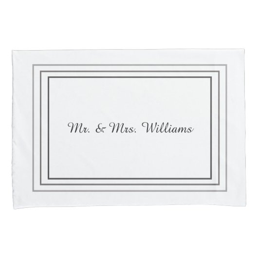 Mit Monogramm Pillowfälle Kissenbezug (Vorderseite-Rechts)