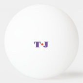 Mit Monogramm Ping Pong Ball Tischtennisball (Vorderseite)