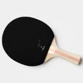 Mit Monogramm Ping Pong Paddle Tischtennis Schläger (Seitenansicht)