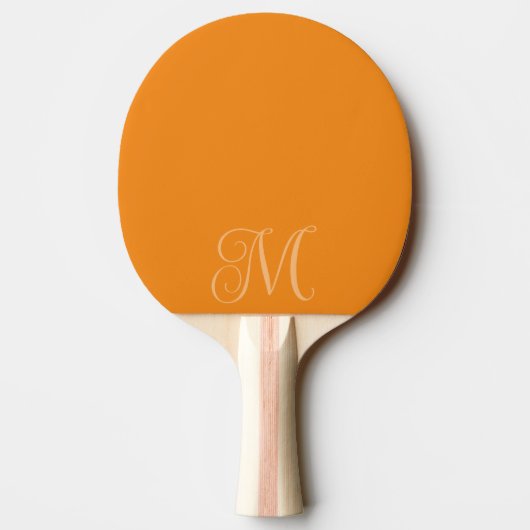 Mit Monogramm Pingpongpaddel mit Initial Tischtennis Schläger (Rückseite)