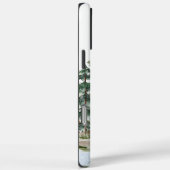 Mit Monogramm Pinienwald und See Case-Mate iPhone Hülle (Rückseite / Rechts)