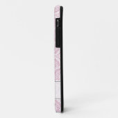 Mit Monogramm Pink Art Deco Confetti Lace Mandala Case-Mate iPhone Hülle (Hinten/Links)