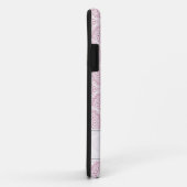Mit Monogramm Pink Art Deco Confetti Lace Mandala Case-Mate iPhone Hülle (Hinten/Rechts)