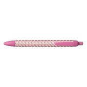 Mit Monogramm Pink Lachs Hirsch, Personalisierter Kugelschreiber (Rückseite)