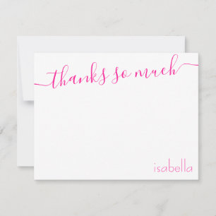 Mit Monogramm Pink Magenta Elegantes Skript Ankündigung