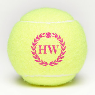 Mit Monogramm Pink Tennisbälle