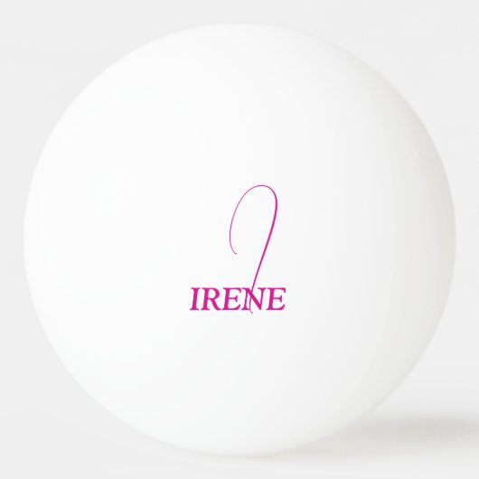 Mit Monogramm Pink Tischtennisball (Vorderseite)