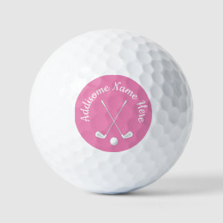 Mit Monogramm Pink White Golf Club Ladys Golf B Golfball