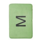 Mit Monogramm Pistachio Green Bath Mat Badematte (Vorderseite Vertikal)