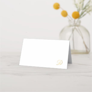 Mit Monogramm Platzkarten für das Picknick Diner e