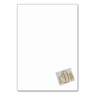 Mit Monogramm Platzkarten für das Picknick Diner e Tischnummer