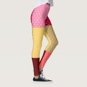 Mit Monogramm Polka Dots Muster Leggings (Rechts)