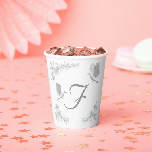 Mit Monogramm Polterabend zur Versorgungssicherhei Pappbecher (Insitu)