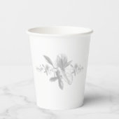 Mit Monogramm Polterabend zur Versorgungssicherhei Pappbecher (Rückseite)