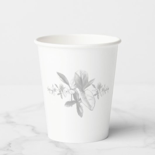 Mit Monogramm Polterabend zur Versorgungssicherhei Pappbecher (Rückseite)