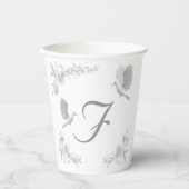 Mit Monogramm Polterabend zur Versorgungssicherhei Pappbecher (Vorderseite)