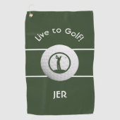 Mit Monogramm Preisangebot für klassische Golfspie Golfhandtuch (Vorderseite)