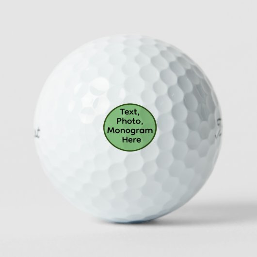 Mit Monogramm Premium-Markenbezeichnungen Golfball (Vorderseite)