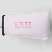 Mit Monogramm Putschschutz für Frauen in Rosa Golf Headcover (Vorderseite)