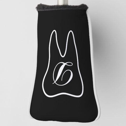 Mit Monogramm Putter-Abdeckung für Zahnarzt Golf Headcover (Rotieren 90)