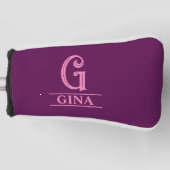 Mit Monogramm Putter Kopfbedeckung Golf Headcover (Vorderseite)