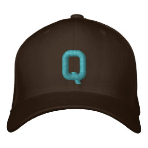 Mit Monogramm Q-regulierbare Obergrenze Bestickte Kappe
