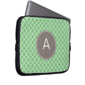 Mit Monogramm Quatrefolienmuster Laptopschutzhülle (Vorne Rechts)