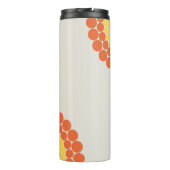 Mit Monogramm Radiant Aegean Summer Dot Mandala Thermosbecher (Rückseite)