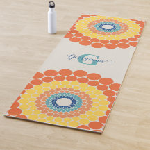 Mit Monogramm Radiant Aegean Summer Dot Mandala