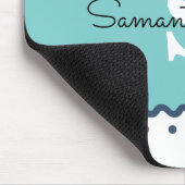 Mit Monogramm Rainbow Polka Dot Mousepad (Ecke)